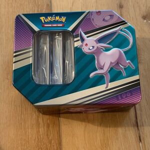 Pokemon V Heros Espeon Eeveelutions Tin with 400 Pokemon TCG cards inside